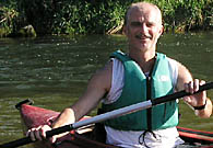 Klaus Weiblen im Kajak